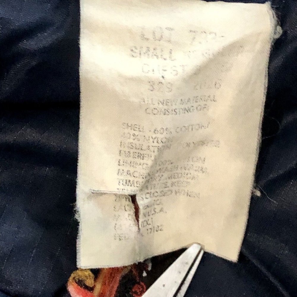 Vintage Puffer Vest Mens S Used Blue Insulated - Picture 7 of 9